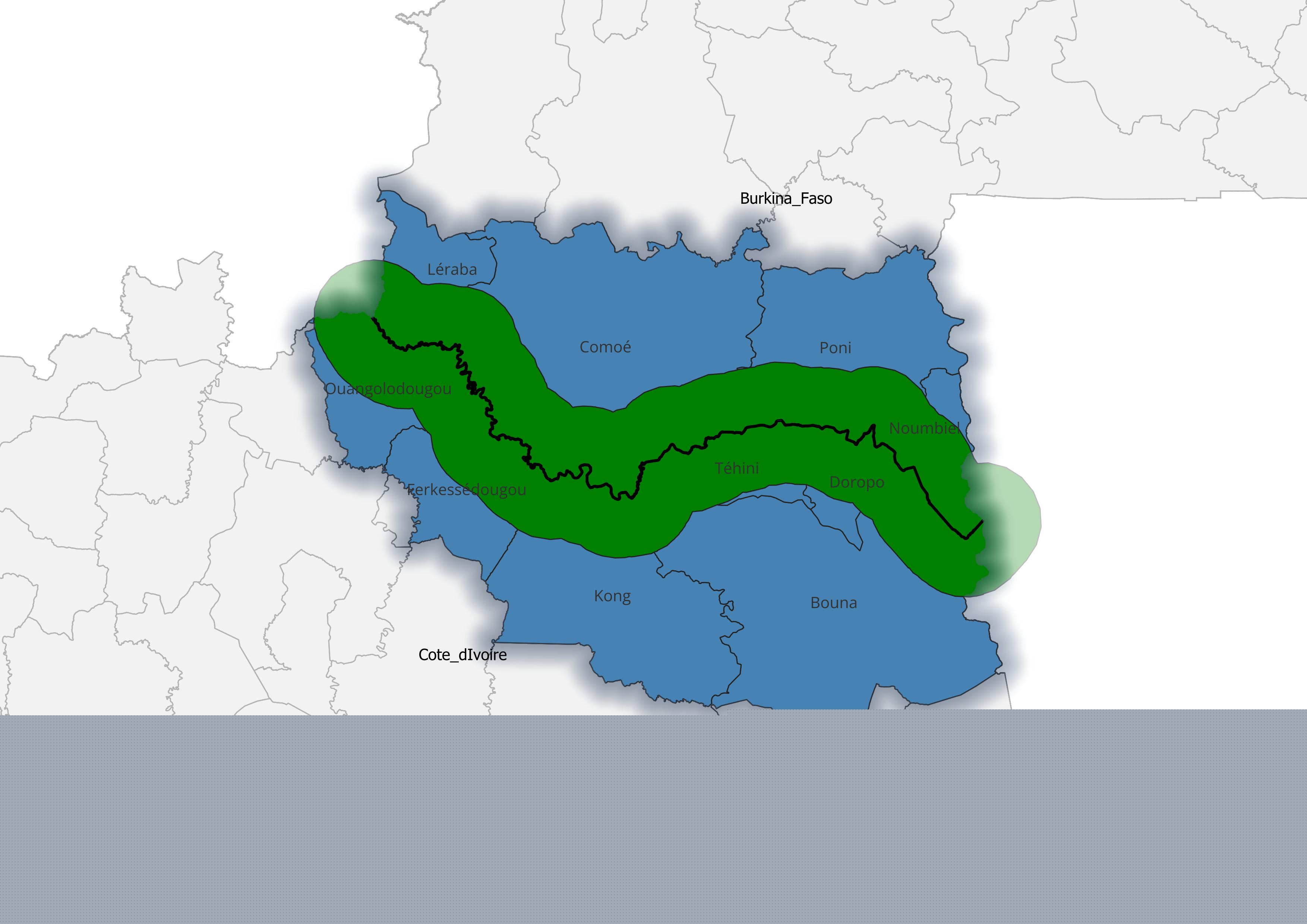 Burkina Faso Cote D'Ivoire Borderland