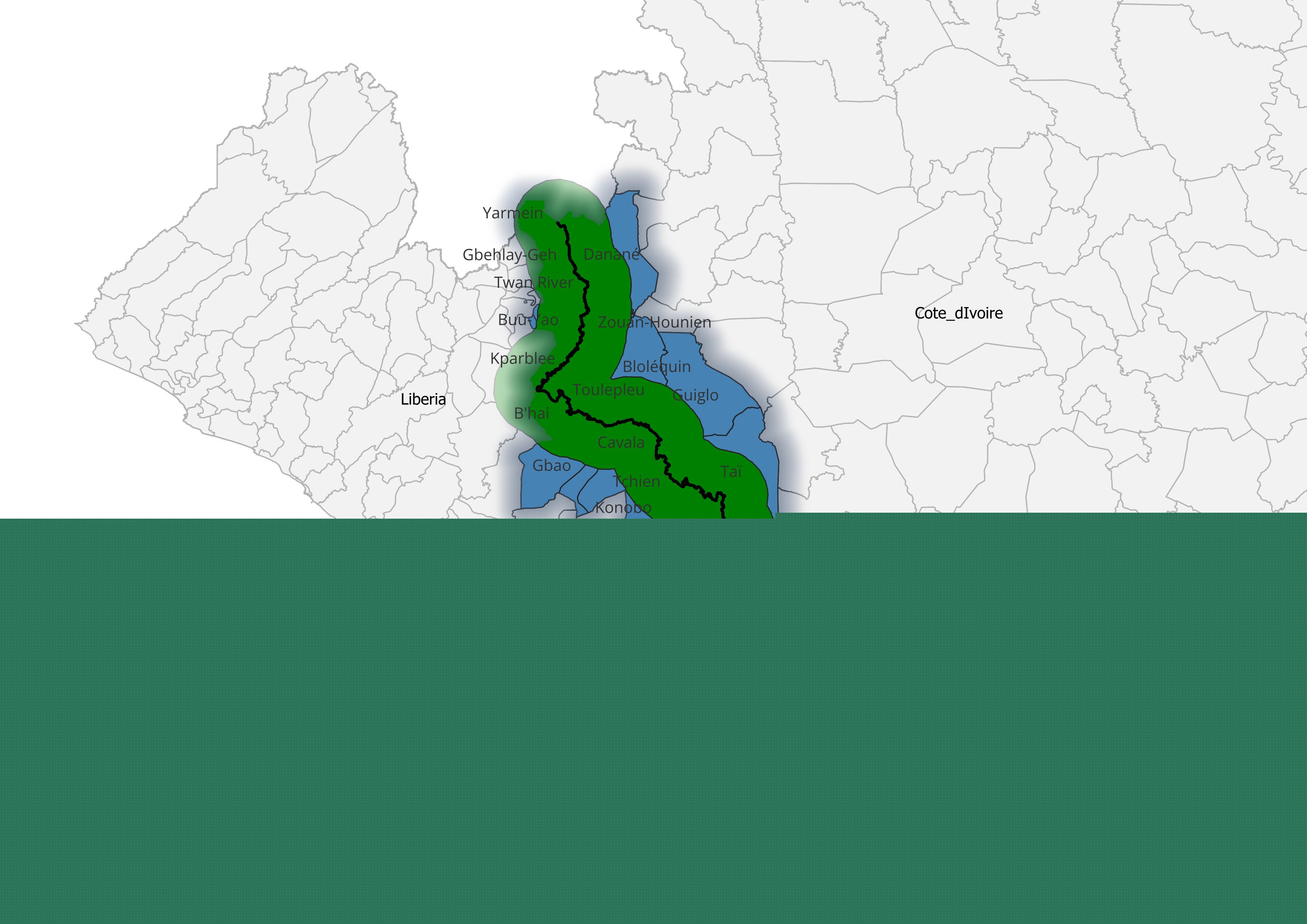 Cote dIvoire Liberia Borderland