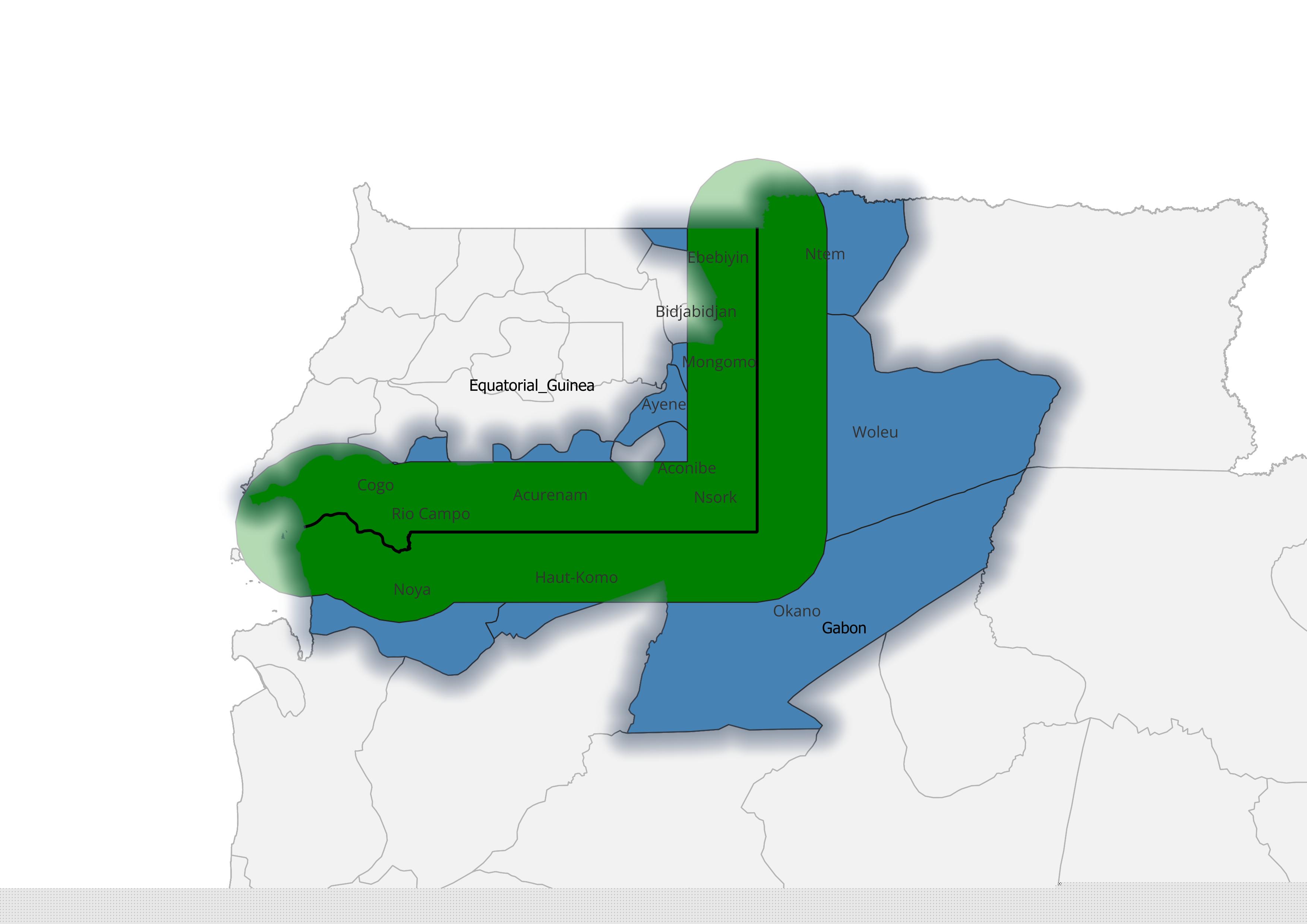 Equatorial-Guinea Gabon Borderland