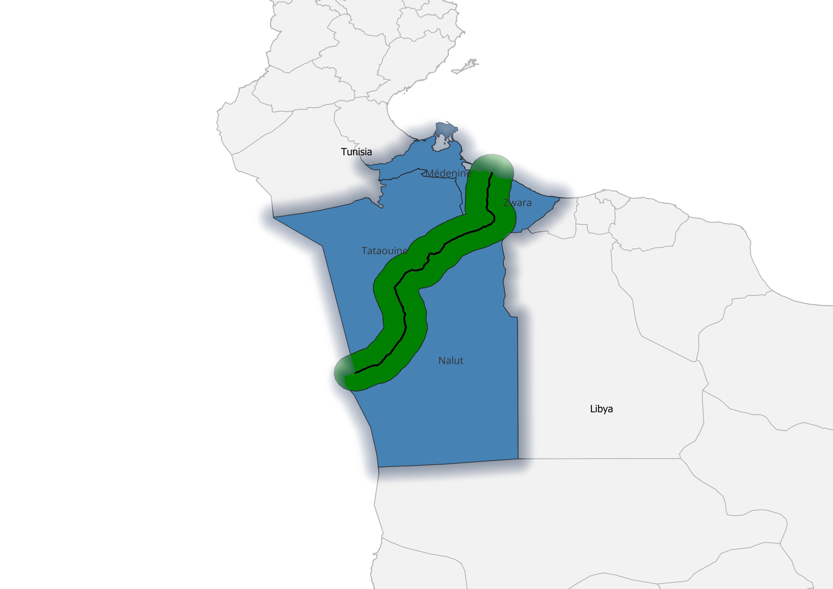 Libya Tunisia Borderland
